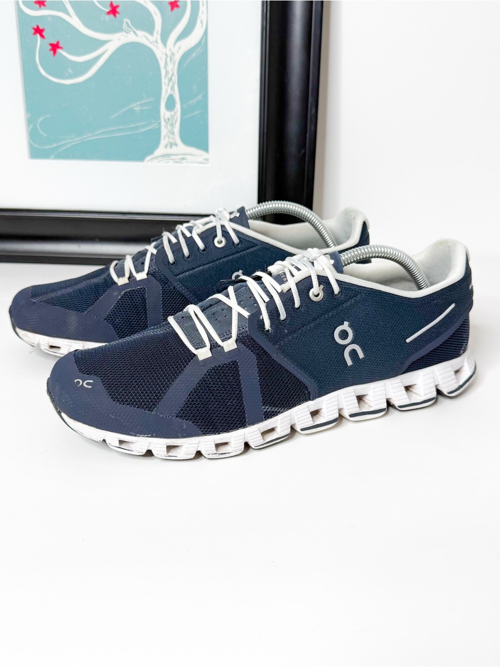 On Running Cloud X Sneakers Men’s Size 11 Navy White Athletic Running Shoes